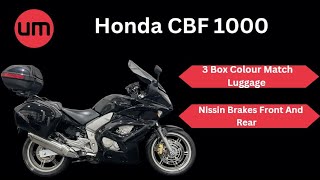 Honda CBF 1000  3 Box Colour Match Luggage  Walk Around [upl. by Luhey]