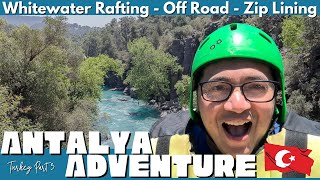 Epic Antalya Adventure Whitewater Rafting OffRoading and Zip Lining [upl. by Diandre]