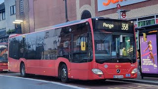 CURTAILED  KickdownGear Slippage  Mercedes Benz Citaro O295 MEC67 BF65HVK on Route 358 [upl. by Akemor]