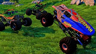 Monster Truck Madness JawDropping Stunts Compilation 🚜💨 [upl. by Schweiker]