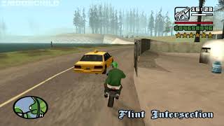 6 Star Wanted Level  Riding across the map on an FCR900  Homie doesnt survive  GTA San Andreas [upl. by Ynnavoj]