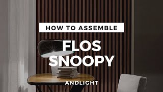 How to assemble the Snoopy Table Lamp from Flos [upl. by Conley]