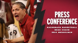 Press Conference Head Coach Eric Musselman LSU Postgame  RAZORBACK BASKETBALL [upl. by Innavoij63]