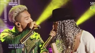 TAEYANG  STAY WITH MEfeat GDRAGON 눈 코 입EYES NOSE LIPS 0608 SBS Inkigayo COMEBACK [upl. by Nedearb]