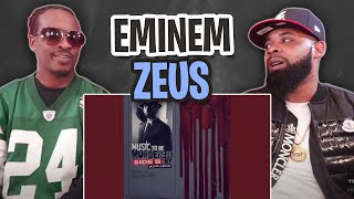 TRETV REACTS TO  Eminem  Zeus ft White Gold Lyrics [upl. by Nefets195]