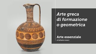 LArte greca di formazione o geometrica  Anfora del lamento funebre [upl. by Enitsahc]