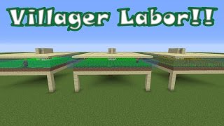 Minecraft Tutorial Auto Villager Farm Carrots Potatoes Bread [upl. by Clarke235]