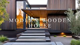 Exploration Modern Wooden House A Harmonious Blend of Nature and Beauty Design Style [upl. by Ayalat]