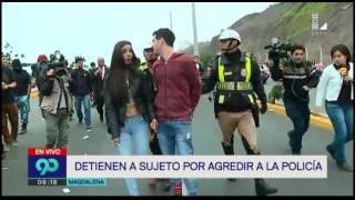 Magdalena joven agrede a su pareja y a un policía en fiesta de Halloween [upl. by Aivata]