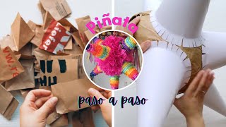 Cómo hacer una PIÑATA I Paso a paso [upl. by Germana]