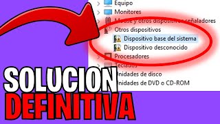 ERROR DISPOSITIVO DESCONOCIDO en WINDOWS [upl. by Mccarty]