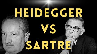 HEIDEGGER vs SARTRE [upl. by Siekram]