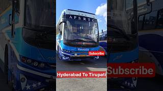 Hyderabad To Tirupati Vennela AC Sleeper Bus shorts shortsfeed bus buslover ytshorts [upl. by Lauretta832]