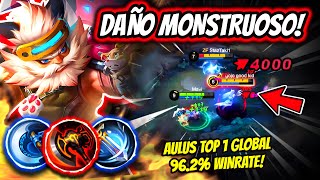 ¡EL COMBATIENTE QUE TE EXPLOTA DE UN GOLPE AULUS TOP 1 GLOBAL 962 WINRATE  MOBILE LEGENDS [upl. by Marsland]