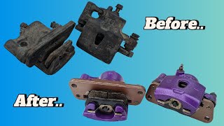 Brake Caliper Restoration and painting [upl. by Tsnre260]