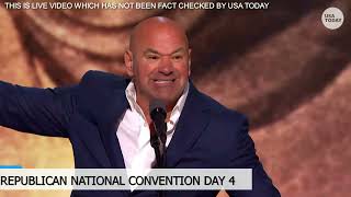 Dana White introduces Donald Trump at the 2024 RNC [upl. by Entwistle948]