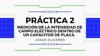 Práctica 4 Medición de la intensidad de campo eléctrico dentro de un capacitor de placa [upl. by Hartley701]