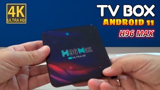 TV BOX Android 11 H96 MAX Ultra HD 4K [upl. by O'Doneven599]