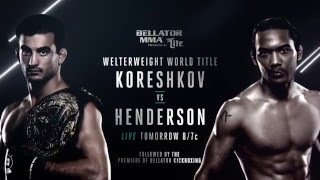 Bellator 153 Koreshkov vs Henderson Weigh Ins [upl. by Maryjo]