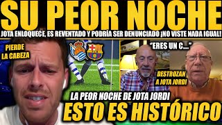 JOTA JORDI PASA LA PEOR NOCHE DE SU VIDA ¡REVENTADO Y RABIOSO COMO NUNCA ÁRBITROS LE RETRATAN [upl. by Salvadore]