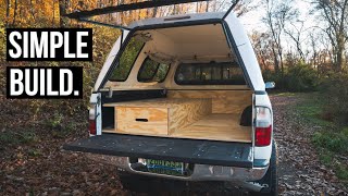 Simple Truck Bed Camper Build  First Gen Tacoma 4x4 [upl. by Anitsirt]