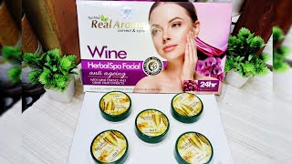 Anty Aging Facial At HomeWine Facial Kit How To Use youtube facialkit facial tranding glow [upl. by Limak]