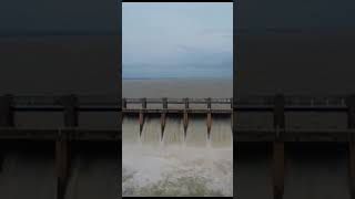 Hospet tb Dam aerial view  All gates opened  Monsoon 2024 [upl. by Isidro]