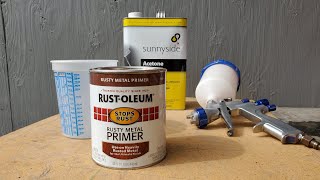 Lets Spray  Rustoleum  Rusty Metal Primer [upl. by Eatnad326]