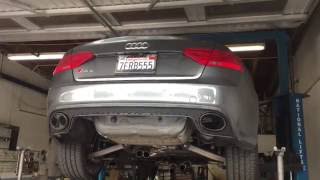 Audi RS5 Akraprovic Titanium Exhaust w Resonator Delete [upl. by Suruat]