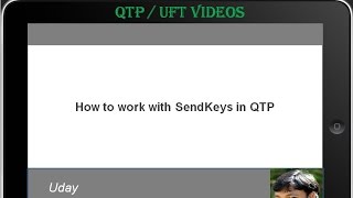 QTP  UFT Videos  SendKeys method in QTP  VBScript [upl. by Amieva]