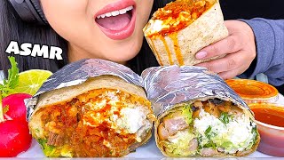 ASMR CHICKEN BURRITO VS CARNE ASADA FAJITA BURRTIO MUKBANG ASMR Phan [upl. by Hazmah]