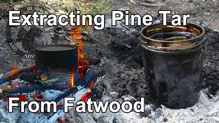 Making Pine Tar From Fatwood  Easy [upl. by Adnuahsar]