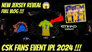 CSK New Jersey 😱 CSK Fans Event IPL 2024 Vlog [upl. by Ayyn]