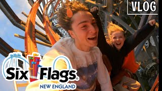 Visiting New England’s LARGEST Theme Park Six Flags New England  Agawam MA  VLOG 101523 [upl. by Harvison]