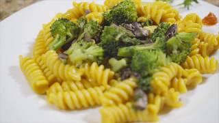 The Best Vegan Mac amp Cheese velveeta style with Broccoli amp Mushroom Topping Recipe [upl. by Annelak]