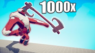 1000x OVERPOWERED AXE THROWER vs UNITS  TABS  Totally Accurate Battle Simulator 2024 [upl. by Whitby457]