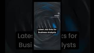 Latest Business Analyst job links [upl. by Roze]