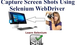 Selenium Tutorial for Beginners  How to take screenshot with Selenium WebDriver [upl. by Errehs456]