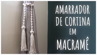 PRENDEDOR de CORTINA em MACRAMÊ Tutorial Fácil para Iniciantes [upl. by Walls14]