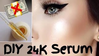 How To Make 24K Gold Serum for Glowing Gold Skin  Farsali Dupe DIY  Jsuper Kaur [upl. by Oilut977]