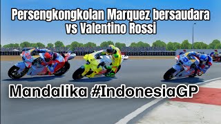 Dendam Valentino Rossi vs Marc Marquez Mandalika 2024  MotoGP 24 [upl. by Emmi]