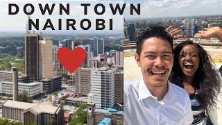 DOWNTOWN NAIROBI  PANORAMIC VIEW OF NAIROBI KICC rooftop tour AFRICA CITIES AMBW BWAM VLOGS [upl. by Fabrianne]