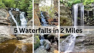 North Carolina WATERFALLS  Hanging Rock State Park [upl. by Retxed]