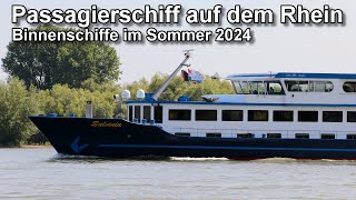 Schiffe auf dem Rhein  Sommer 2024  Binnenschifffahrt [upl. by Asiil]