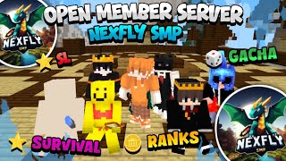 Open Member Mcpe versi 121 official di  NexFly SMP Survival Only And Senjata legend ampmining [upl. by Mannes187]