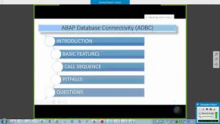 Day4  S4HANA  AMDP ADBC Session [upl. by Justin544]