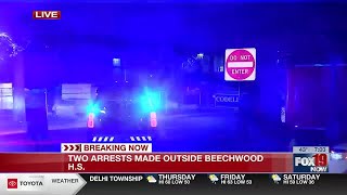 2 arrested outside of Beechwood High School [upl. by Ayotan614]