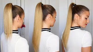 COMO HACER COLA DE CABALLO CON EXTENSIONES DE CLIP  HOW TO PONYTAIL WITH EXTENSIONS  GABY ARRIA [upl. by Leumhs732]