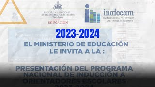 MINERD YA TIENE PORGRAMADO EL LANZAMIENTO DEL PROGRAMA NACIONAL DE INDUCCIÓN 2023  ORIENTADORES [upl. by Sillyrama]