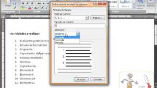 Word Tutorial Español Viñetas numeración y listas multinivel [upl. by Odnomor]